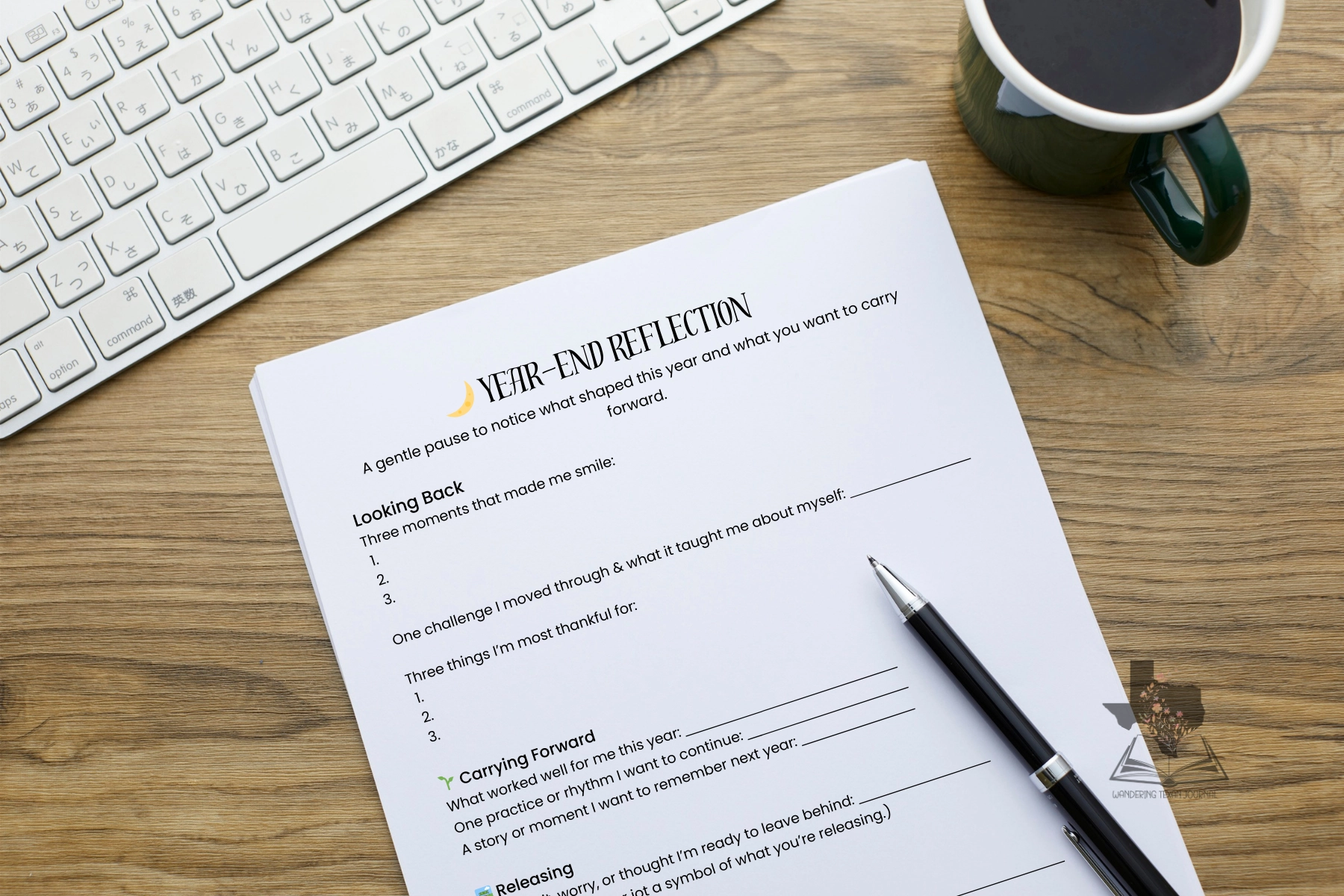 Year-End Reflection Printable